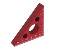 Aboiled Aluminum Right Angle Ruler Woodworking Ruler Triangle Ruler Scales Precision Angle Ruler Triangle Ruler Aluminum Alloy Right Angle Ruler Machinist Carpenter'S Square Height Measuring Tools Gau