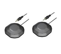 Aboiled Audio Recording Desktop Microphone 2Pcs 360° Omnidirectional 3.5mm for Computers Laptops Communication