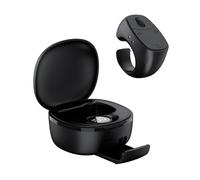 Aboiled Automatic Turner Browsing Roller Smart Fingertip Ring Remote Control Mouse Wireless Bluetooth Mobile Selfie Video Mice Black