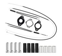 Aboiled Bike Gyro Brake Cables Front+ Rear with Spinner Rotor-BMX Bicycle Brake Lines Complete Set for Most Gyro Bikes