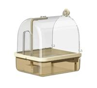 Aboiled Bird Bathtub Supplies Parrot Automatic Intelligent Bath Water Circulation 1pc with Multiple Faucets for Parakeet, Phoenix