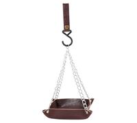 Aboiled Bird Feeder Tray Hanging Bird Water Tray Garden Bird Feeder Outdoor Patio Hanging Bird Feeder Easy Install Easy to Use Red