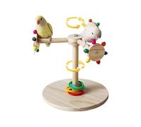Aboiled Bird Perch Stand Perch Stick Toy for Sparrow Rotating Windmill Design Bird Claw Grinding Stand for Cockatiels Macaws
