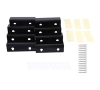 Aboiled Black Vinyl Record Shelf Wall Mount 8 Pack,Vinyl Holder Wall,Acrylic Album Record Holder Display Easy Install Easy to Use