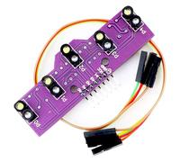 Aboiled Black White Red Recognition 5 Gray Level Search Analog 5 Tracking Sensor Intelligent Car Optical Patrol Module 3.3-5v