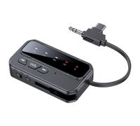 Aboiled Bluetooth 5.4 2 in 1 Audio Receiver Transmitter 3.5MM AUX with Mic for Headphones PC TV Car Wireless Adapter Music