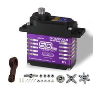 Aboiled Brushless Motor 60KG PWM Digital Servo High Torque Steel Gear IP68 Waterproof with Metal Servo Arm for Robot Cars