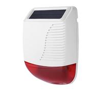 Aboiled Burglar Alarm System 433MHz Wireless Solar Powered Outdoor Siren Light Flash Strobe Waterproof for Home Security Alarm