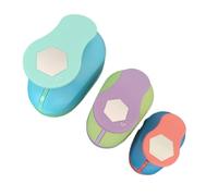 Aboiled Card Making Paper Cutter Hexagon Shape 25mm 33mm 50mm for Crafts Hole Punch Tool Scrapbooking School Embossing