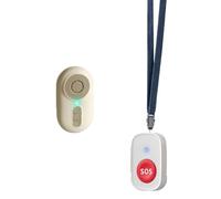 Aboiled Caregiver Pager Wireless Nurse Call Button SOS Alert System for Elderly Monitoring Portable Alarm for Nursing Homes