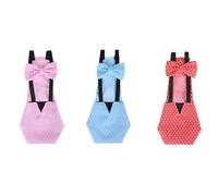 Aboiled Chicken Diapers Bantam Hens - Reusable 3 Pcs with Bow Ties Poultry Nappies Washable Waterproof for Pets Ducks Silkie Easy to Use Pink & Blue & Red M