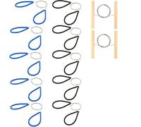 Aboiled Clay Cutters Wire 19.7 Inches Pottery Tools Cut Off Tools for Clay Artists with Black, Blue and Wooden Handle