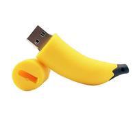 Aboiled Cute Banana USB 2.0 Flash Drive 64GB Pen Drive 64G Gift USB Stick for Kids Fruit Theme USB Storage Device