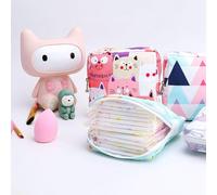 Aboiled Cute Large Capacity Sanitary Napkin Storage Bags Cartoon Girls Physiological Period Tampon Organiser Bag Tampon Bag C