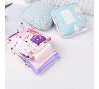 Aboiled Cute Large Capacity Sanitary Napkin Storage Bags Cartoon Girls Physiological Period Tampon Organiser Bag Tampon Bag Period Kit D