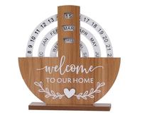 Aboiled Desk Date Display Rotating Calendar Decorative Manual Rotating Calendar Reusable Daily Desktop Calendar A