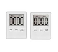 Aboiled Digital Kitchen Timer, Timer, Egg Timer, Suitable for Work, Sports Timer, Game, Cooking Timer, 2 Pack White