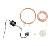 Aboiled DIY 12V Maglev Wireless Power Supply Transmitter Coil Induction Receiver Light LED Wireless Charging Magnetic Levitation Moon Lamp