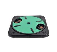 Aboiled Dog Scratch Pad for Nails Dog Scratch Board Snack Compartments Rotating Round Dog Nail Scratch Board Removable Green