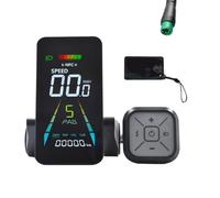 Aboiled E-Bike NFC LCD Display Color Animated Meter 24V/36V/48V/60V UART Speedometer Electric Scooter NFC LCD Meter 5PIN
