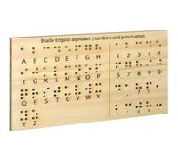 Aboiled Educational Tools Wooden Board Blind Letter Number Boards Writing Supplies Pen Refill Learning Equipment Portable Size