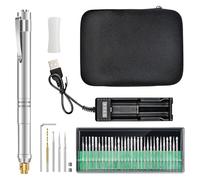 Aboiled Electric Micro Engraving Pen Set USB Chargeable Cordless Rotary Tools,37000 PRM and Low Noise for Wood Stone Jewelry