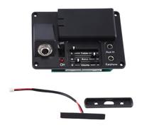 Aboiled Electric Silent Cello Pickup Transducer Soft with Headphone Black VPU-400 for DIY Cello Strings Instruments Parts