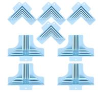 Aboiled Enduring Corner Guide 8Pcs for Chipboard Box for 1mm 1.5mm 2mm 3mm Thickness Right Angle Clamp Tool Paper Holders Blue