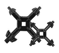 Aboiled Enhanced& Control 2pcs 4-in-1 Drill Chuck Key Set for Electric Drills- Sizes 3/8, 1/2, 3/4, 1 Inch