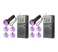 Aboiled Equipment Kit with 2pc Radio 8pcs Light Up Cat Balls and 2pc Flashlight,Equipment Kit for Home Office Outdoor