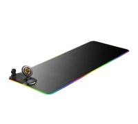 Aboiled Fantasy Glowing 15W Wireless Charging Mouse Pad Customized Desk Pad Game Pad Leather Super Large