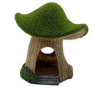 Aboiled Fish Tank Caves Aquarium House Resin Fish Tank Accessories Mushroom Hut Landscape Fish Cave Shrimp Hideout Shelter for Mini Small Aquariums B