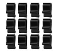 Aboiled Flexible Silicone Dutch Oven Lifter Clips 12pcs, Cookware Pot Lid Protectors Bumpers Accessories Black