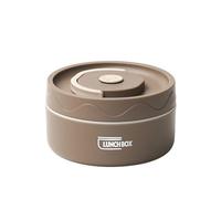 Aboiled Food Warm Lunch Container,Stainless Steel Thermal Lunch Container Portable Thermal Bento Box Food Container Brown A Easy to Use