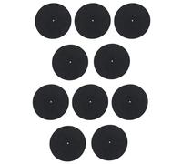 Aboiled For Enhanced Sound Quality 10pcs Anti-Static 10 Inch Vinyl Record Player Turntable Platter Mat Noise Reduction Slipmat