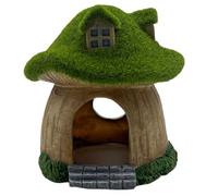 Aboiled For Mini Small Fish Shrimp Aquarium House Resin Fish Tank Caves Mushroom Hut Landscape Fish Cave Shrimp Hideout Shelter A