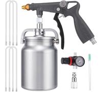 Aboiled for Truck Liner Rubberized Undercoat Undercoating - Kit, Includes 20 Oz Suction Feed Cup& 4 Pcs 20" Long Wand