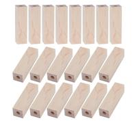 Aboiled for Turning-Pens for 20Pcs Pre-Drilled Short Pen Blanks with 7mm Holes Rectangle Wood Pen Blanks Kit for Pen Making