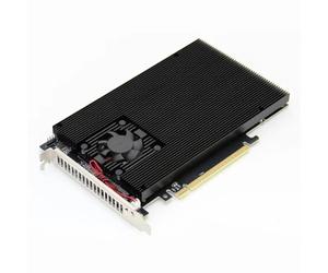 Aboiled Full-Height Expansion Card PCIe 3.0 4x NVME Interface Split-Free Four-Bay M. 2 PLX8747 Bracket with Radiator