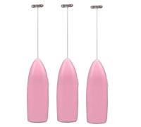 Aboiled Fully Automatic Agitator Coffee Stirring Rod of Milk Bubbler Electric Egg Beater Mini Eggbeater Cream Beater Pink