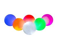 Aboiled Glow in the Dark LED Golf Ball Light Up 6 Pcs Flourescent Long Lasting Bright for Night Practice