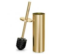 Aboiled Gold Toilet Brush and Holder Set Stainless Toilet Bowl Brush Holder Dense Bristles for Through Cleaning