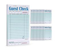 Aboiled Guest Checks Book 20Pack,Server Note Pads,Waitress Accessory Wiring Pads,Restaurant Supplies Order Pads 1000 Count Total Easy To Use