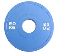 Aboiled Gym Micro-Type Plates Dumbbell Weight Plate Rubber Fractional Weight Plates Add-on Aperture 50.4mm 2.0KG