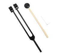 Aboiled Healing Chakra 128 Hz Tuning Fork Set Aluminium Alloy Sound Therapy Bio-Acoustic Tunable for Colorful Adjustable Black