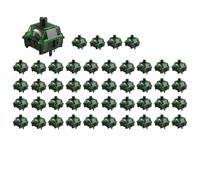 Aboiled Heavy Duty Green Fog Switches 45Pcs 5 Pins 60gf Linear Lubed for MX Mechanical Keyboard Set