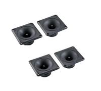 Aboiled High Power 4PCS 4 Inch 110x110mm Square Horn Tweeter Stage Speaker Piezoelectric Ceramic High Frequency 2.2k-27khz Accessory
