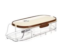 Aboiled Household Kitchen Tool Egg Fresh-Keeping Rack Automatic Rolling Large Capacity Egg Storage Refrigerator Storage Box D