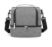 Aboiled Insulated Lunch Bag for Men & Women, Double-Layer Leakproof Cooler with Adjustable Strap for Office, Picnic, Beach