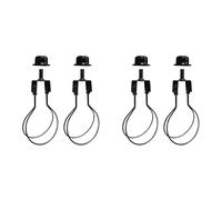 Aboiled Lamp Shade Harp Holder Adapter,Includes Finial and Lampshades Levellers to Keep Lamp Shade Hardware in Place 4 Pack